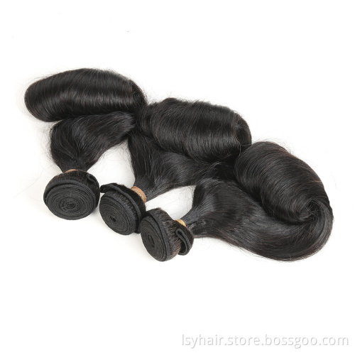 Magic Egg Curl  Fummi Hair With Closure, Natural Color Bouncy Curl Hot Selling West Afria 100% Original Virgin Human Hair